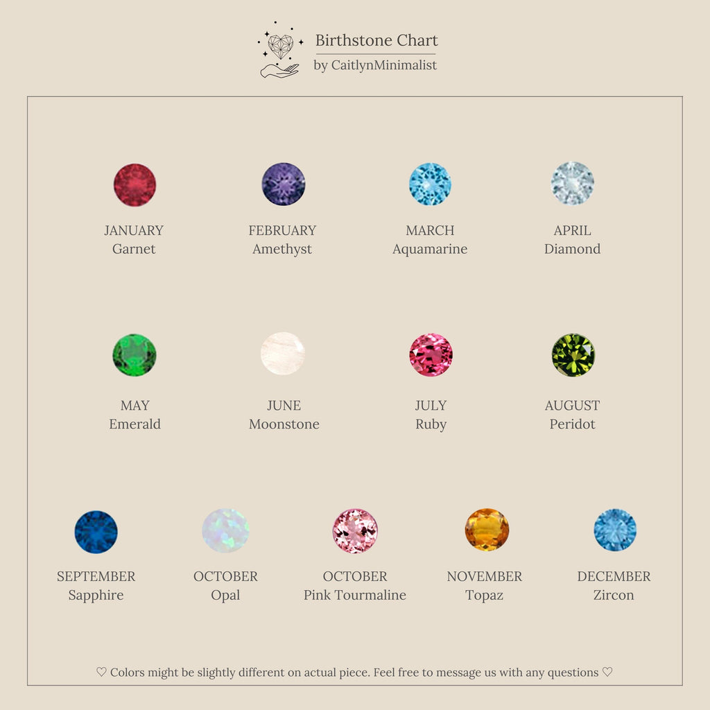 Dainty Birthstone Necklace
