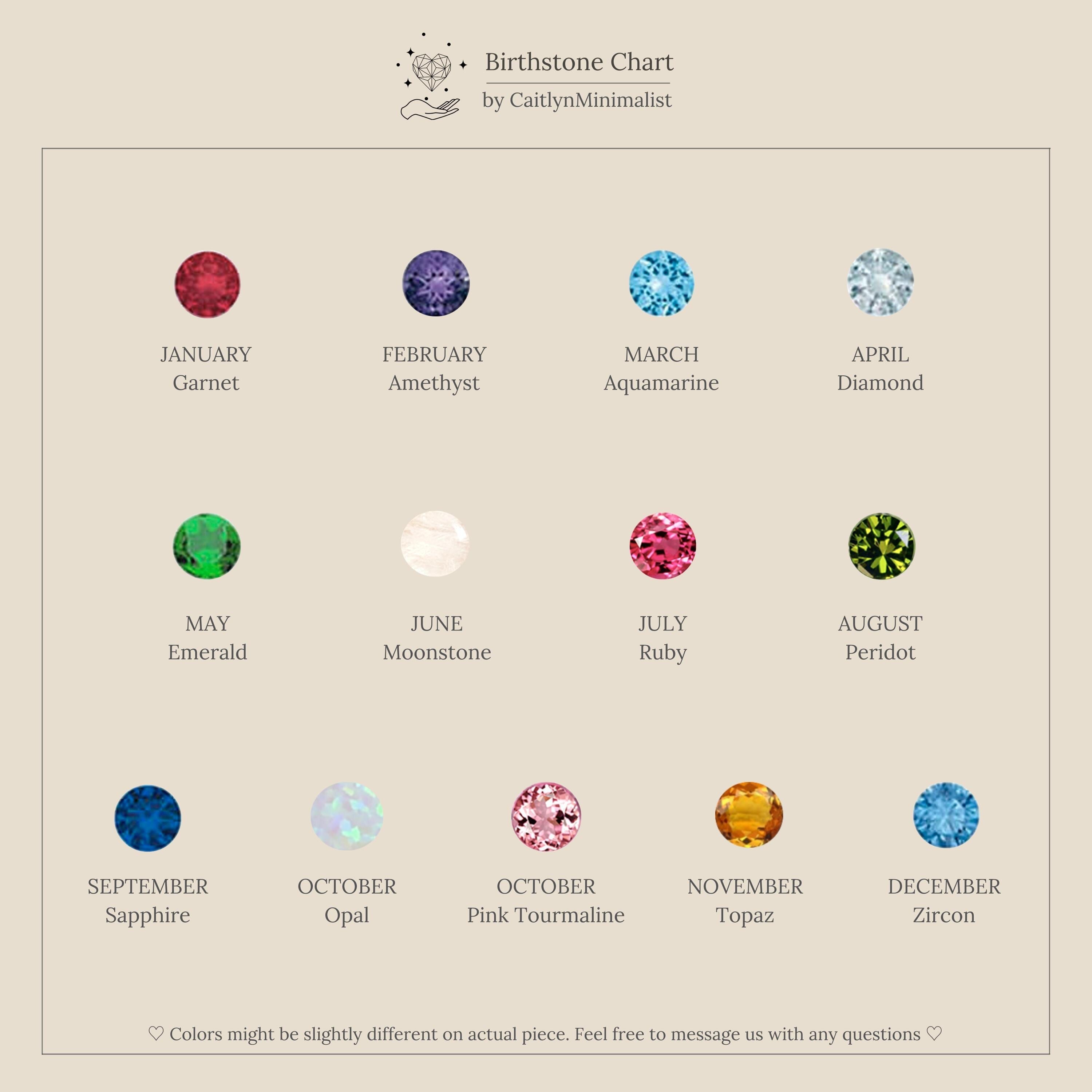 Dainty Birthstone Necklace