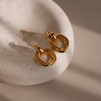 Bold Duo Knot Earrings