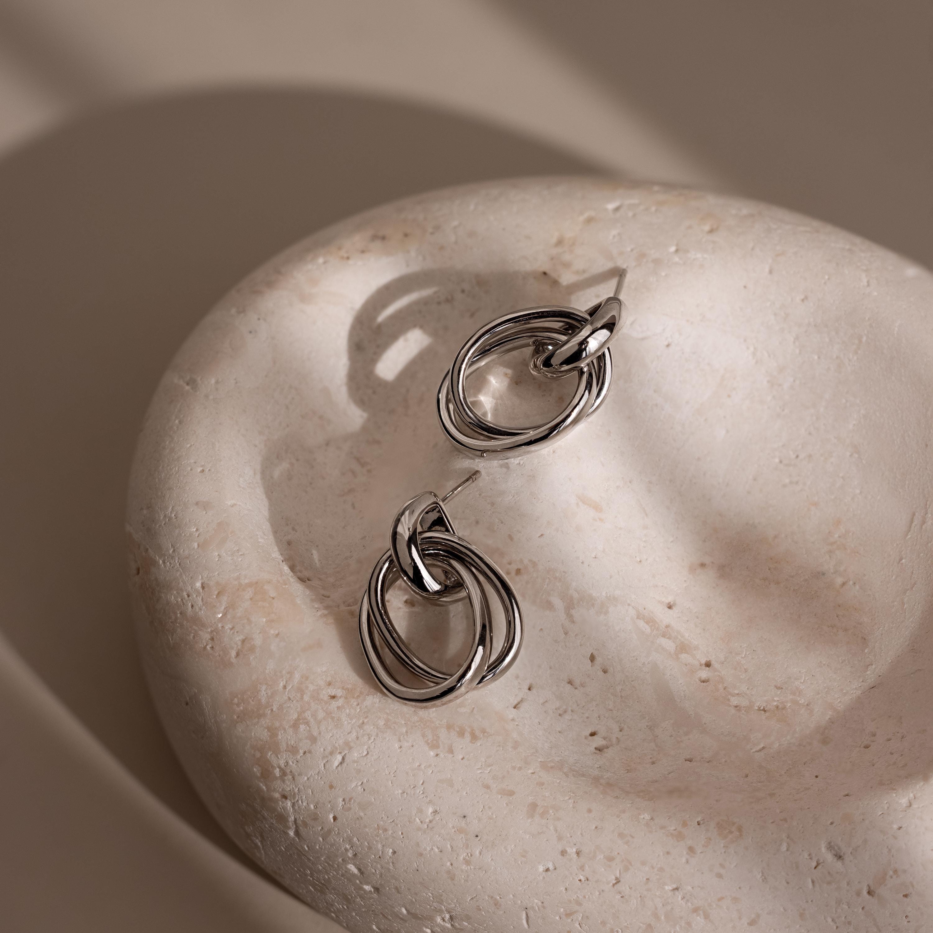 Bold Duo Knot Earrings