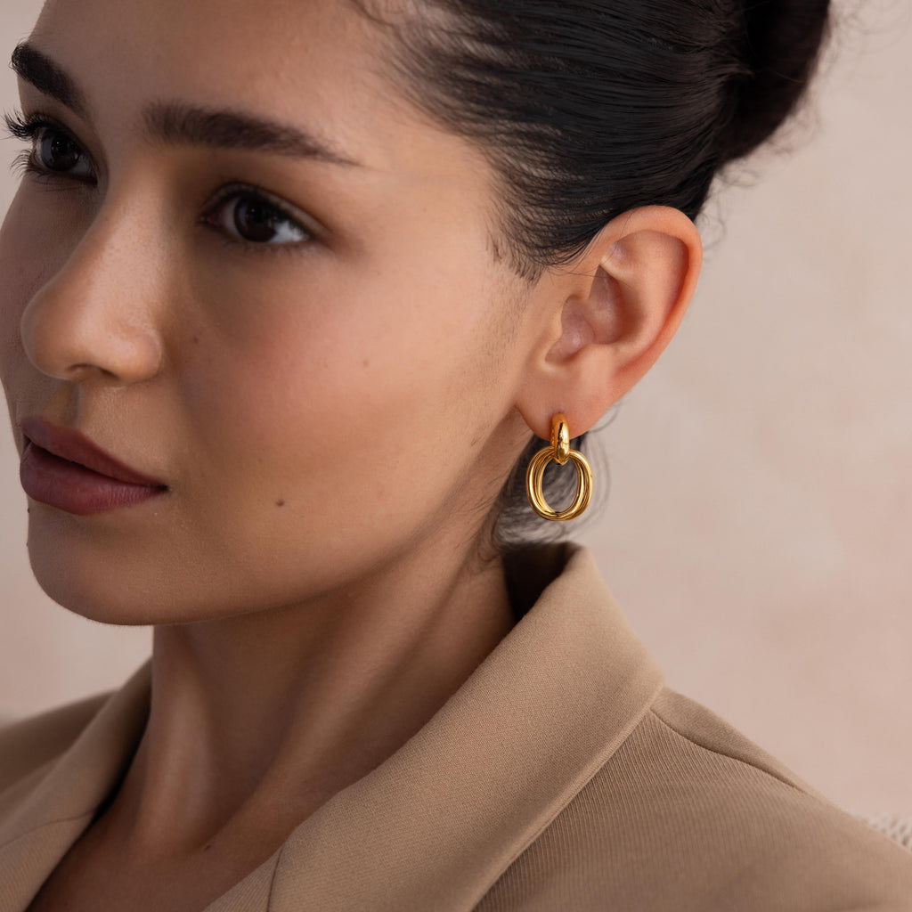 Bold Duo Knot Earrings