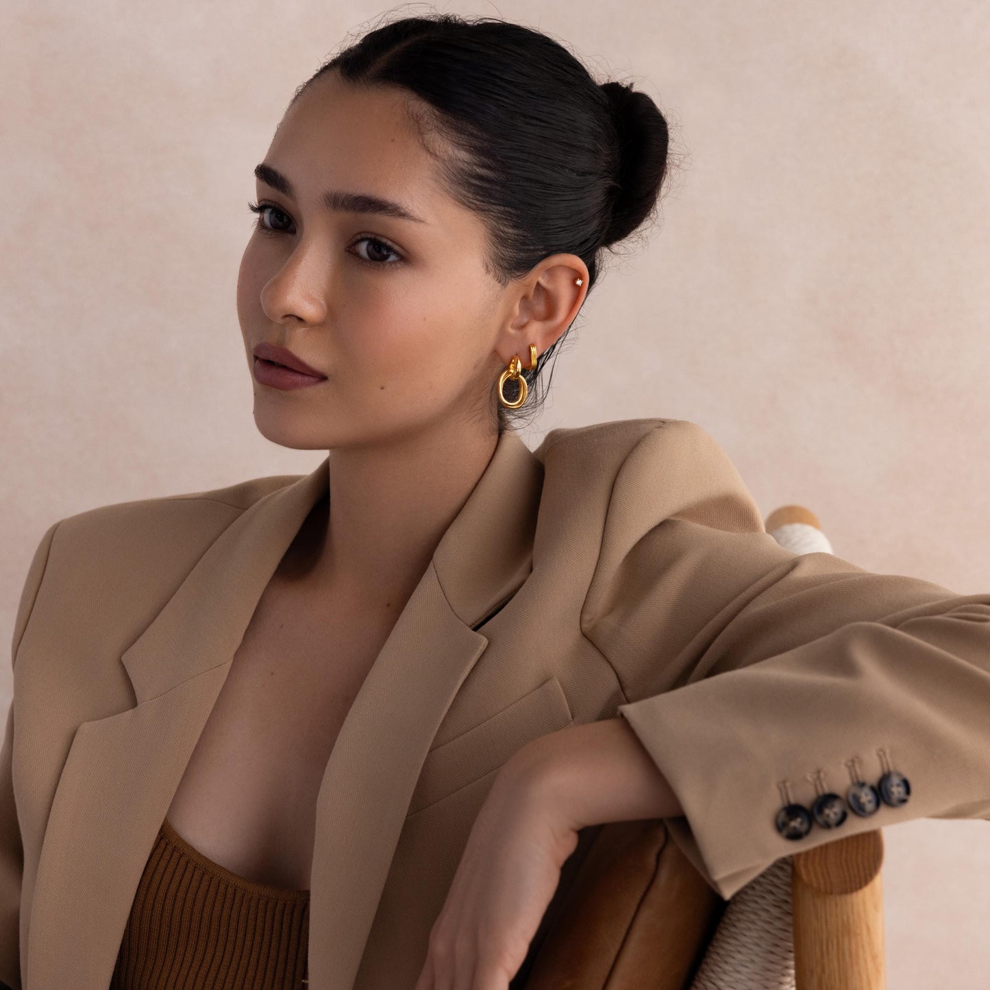 Bold Duo Knot Earrings