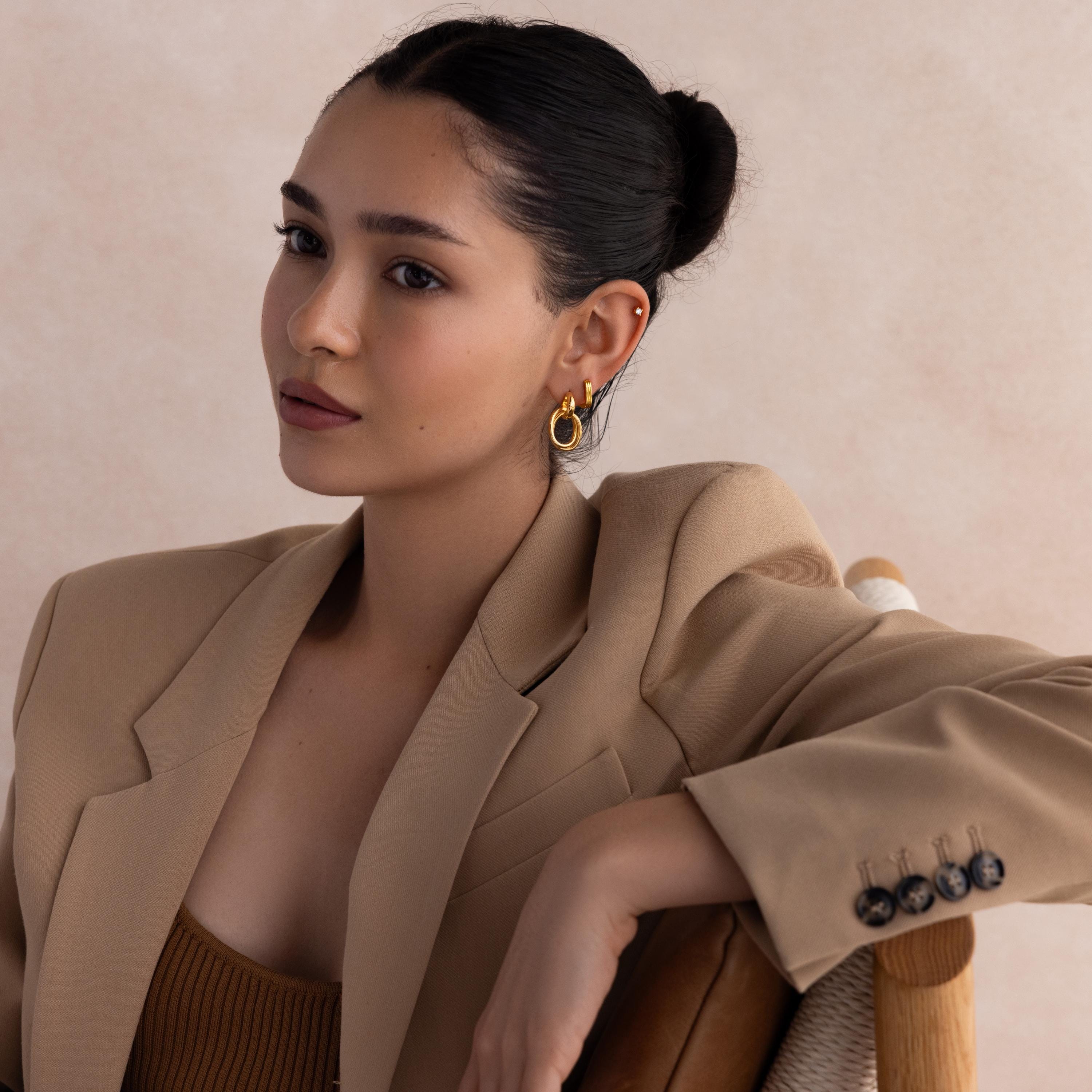 Bold Duo Knot Earrings