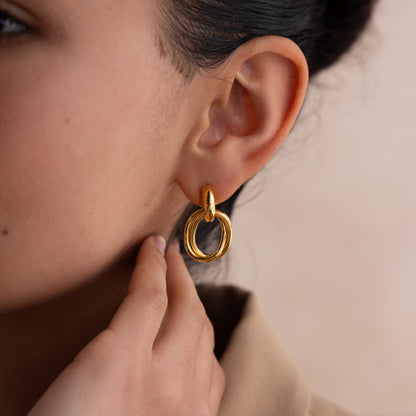 Bold Duo Knot Earrings