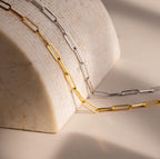 Bold Paperclip Chain Necklace