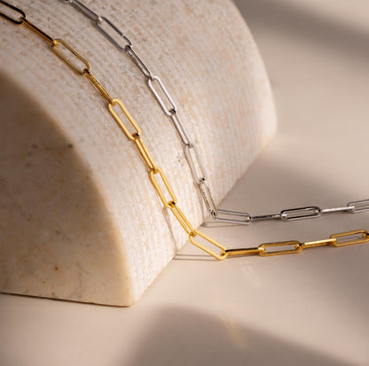 Bold Paperclip Chain Necklace