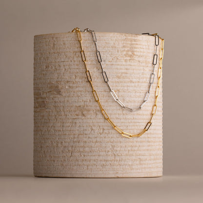 Bold Paperclip Chain Necklace
