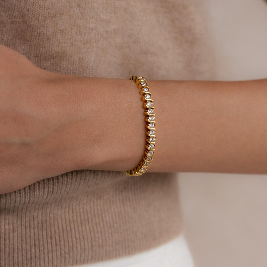 S-Link Diamond Tennis Bracelet