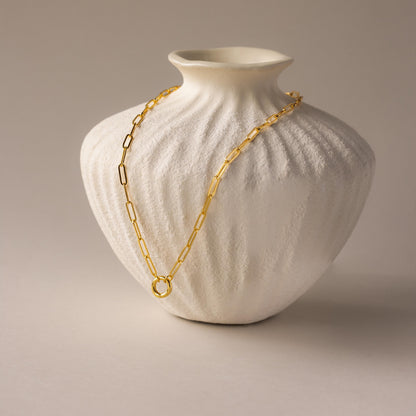 Paperclip Clasp Necklace