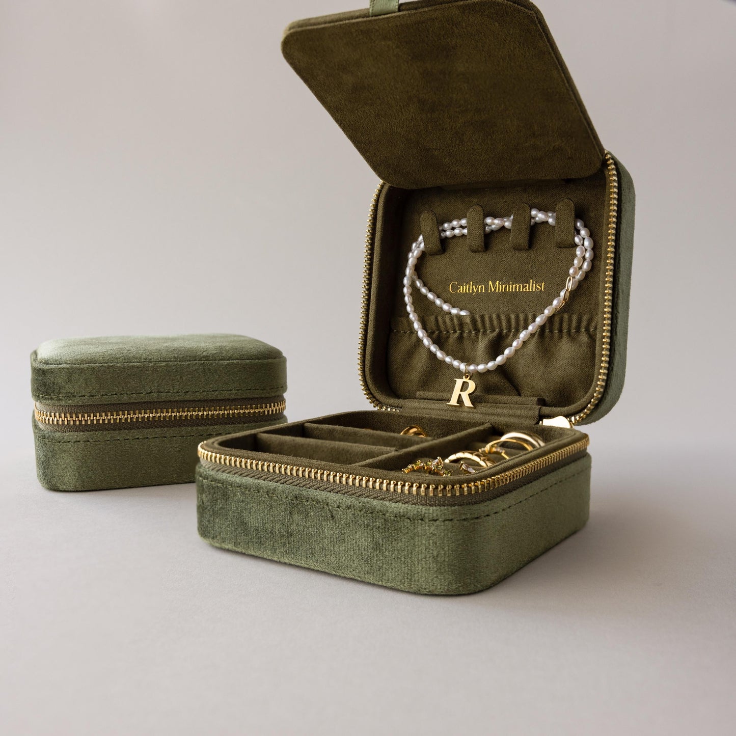 Velvet Mirror Jewelry Box