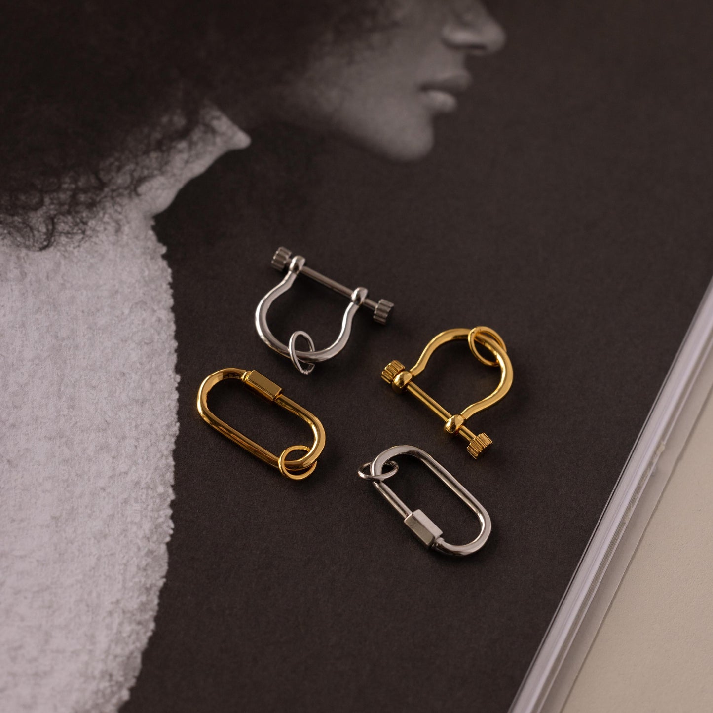 Bar & Carabiner Charm Set