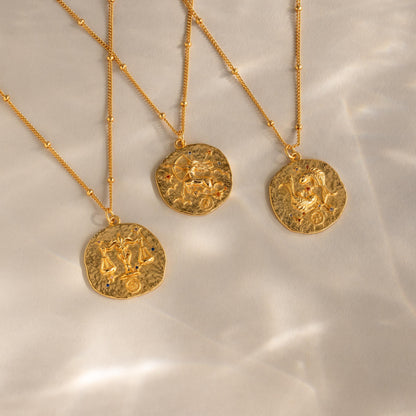 Zodiac Coin Necklace