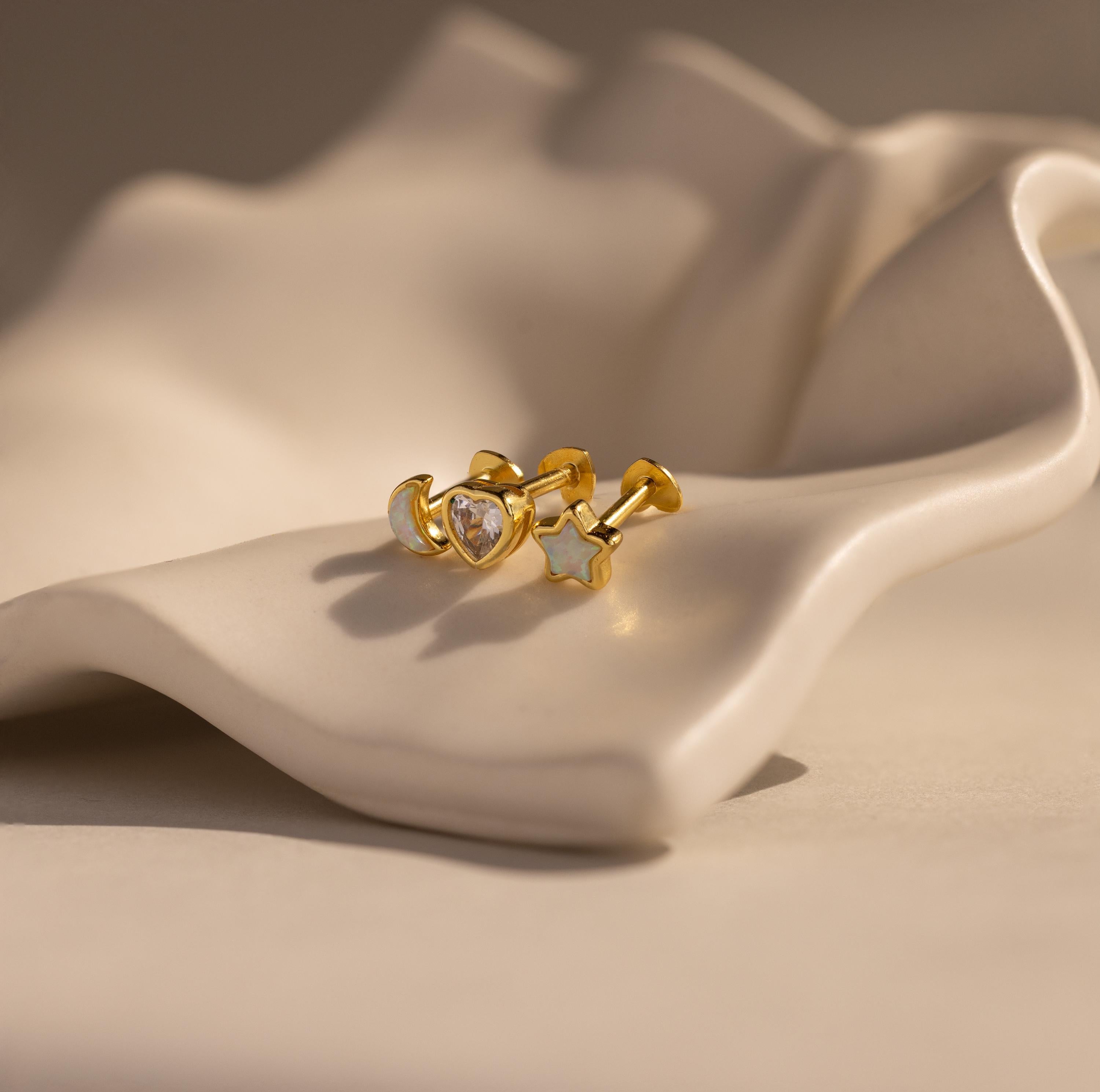Celestial Flat Back Stud Set