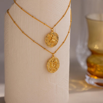 Zodiac Coin Necklace