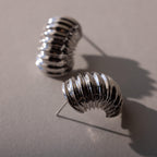 Chunky Ribbed Hoops