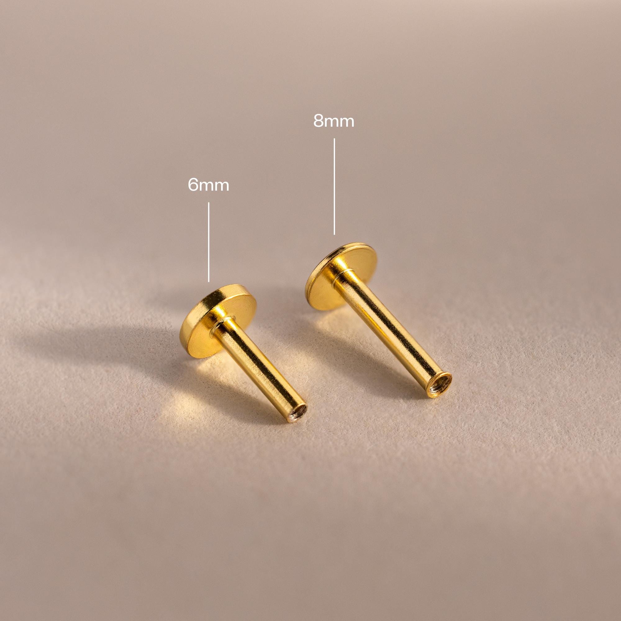 8mm Flatback Posts