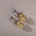 Chunky Ribbed Hoops