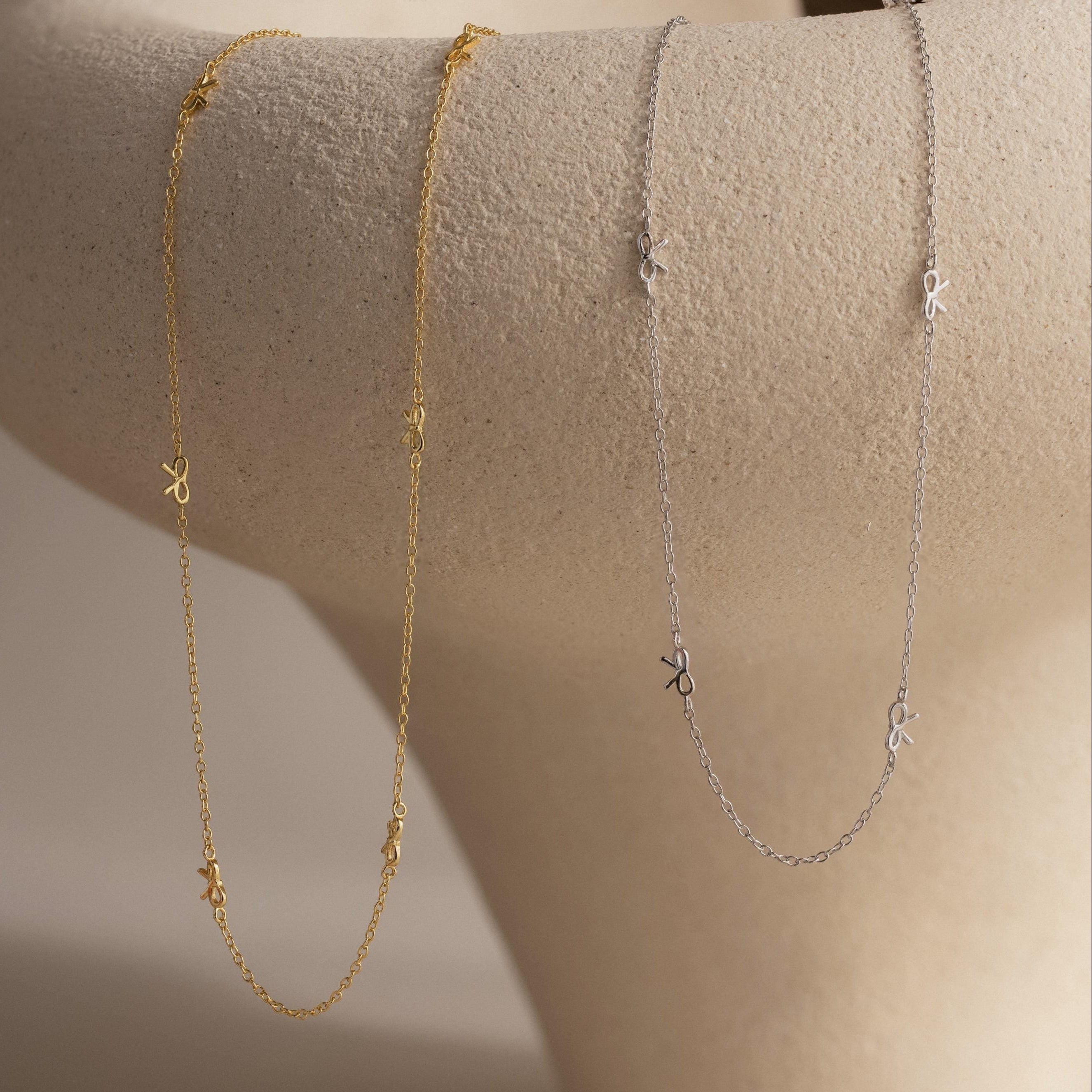 Bow Station Necklace