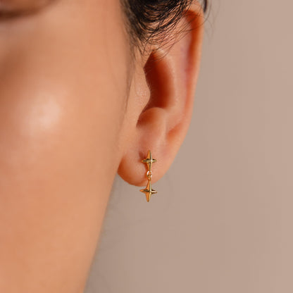 Star Drop Flatback Studs