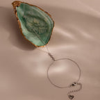 Dainty Diamond Hand Chain Bracelet