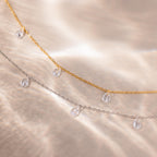 Diamond Drop Station Necklace