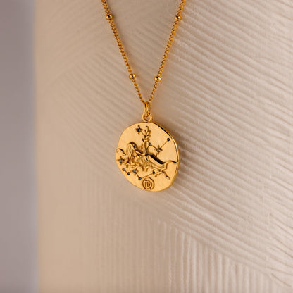 Zodiac Coin Necklace