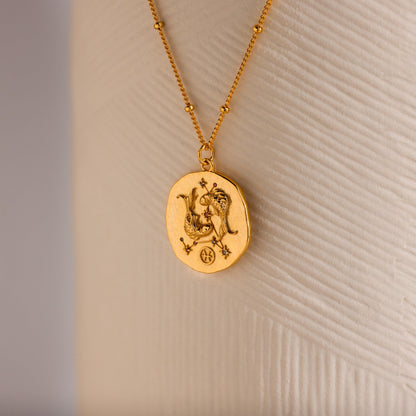 Zodiac Coin Necklace