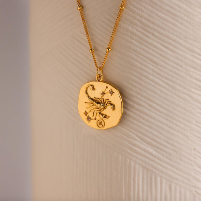 Zodiac Coin Necklace