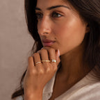 Opal Diamond Toi et Moi Ring
