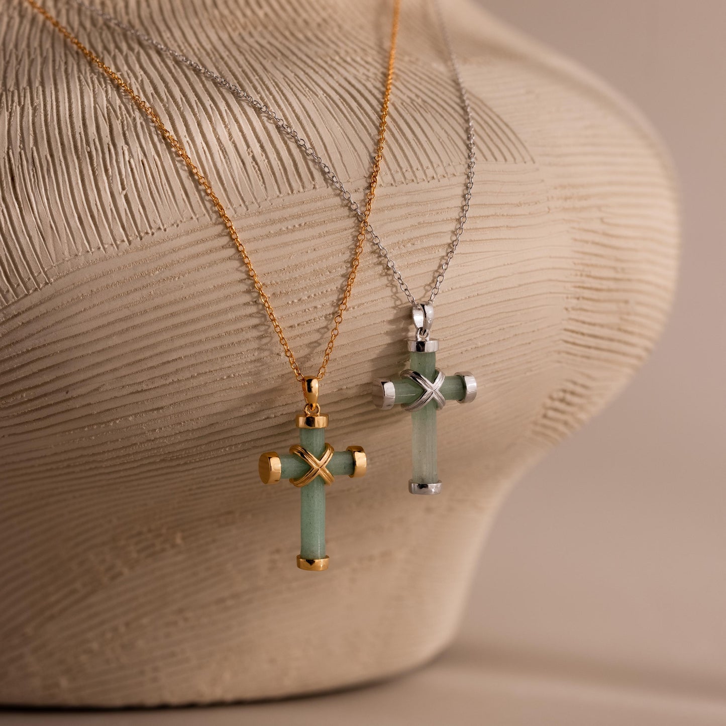 Jade Cross Necklace