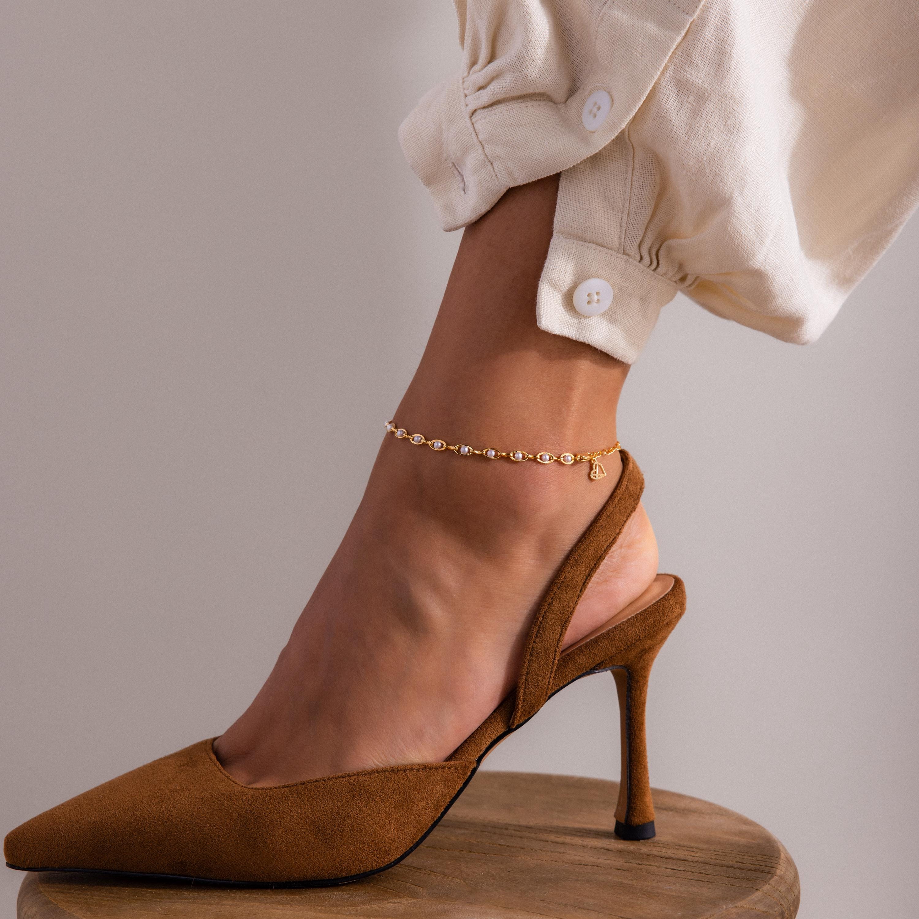 Eternity Pearl Anklet