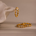 Diamond Wave Eternity Ring Set