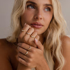 Heart Curve Cluster Ring