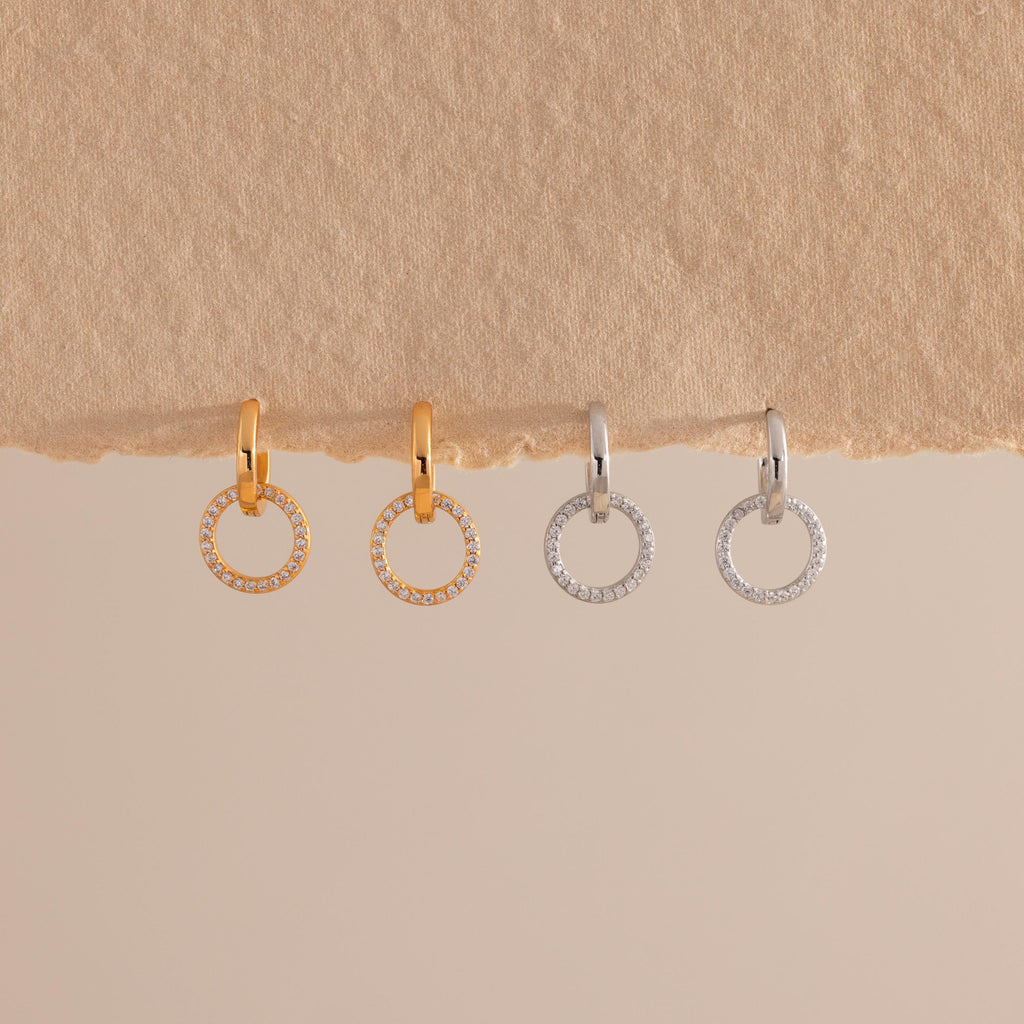 Dainty Duo Pave Huggies