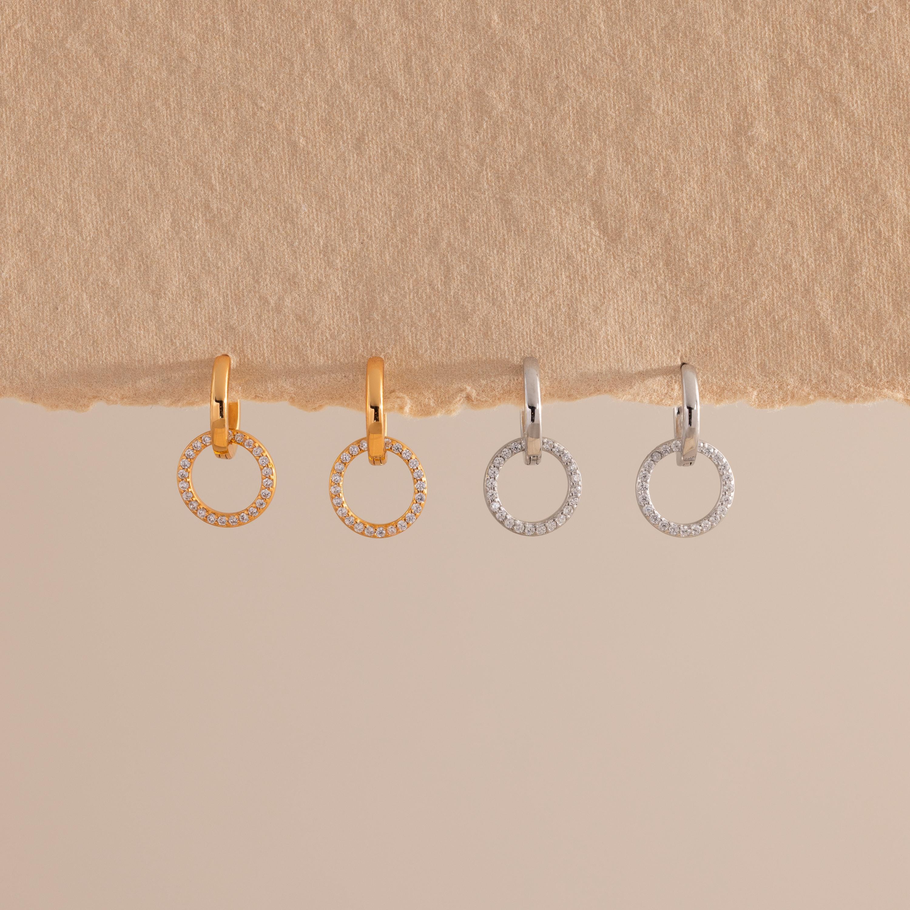 Dainty Duo Pave Huggies
