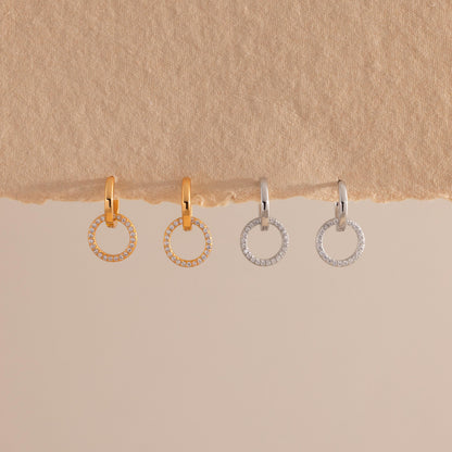 Dainty Duo Pave Huggies