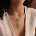 Jade Cross Necklace