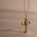 Jade Cross Necklace
