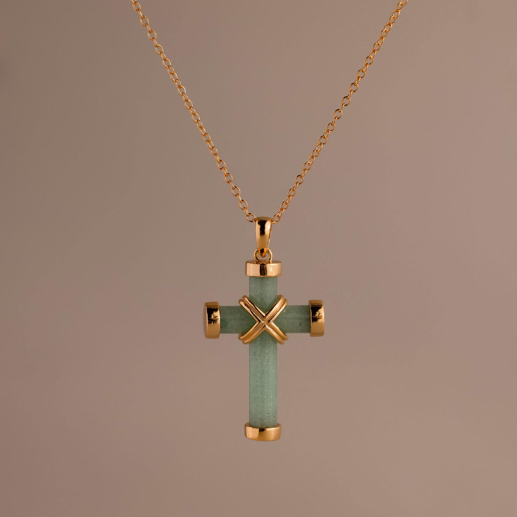 Jade Cross Necklace