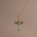 Jade Cross Necklace