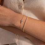 Diamond Cross Bracelet
