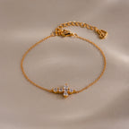 Diamond Cross Bracelet