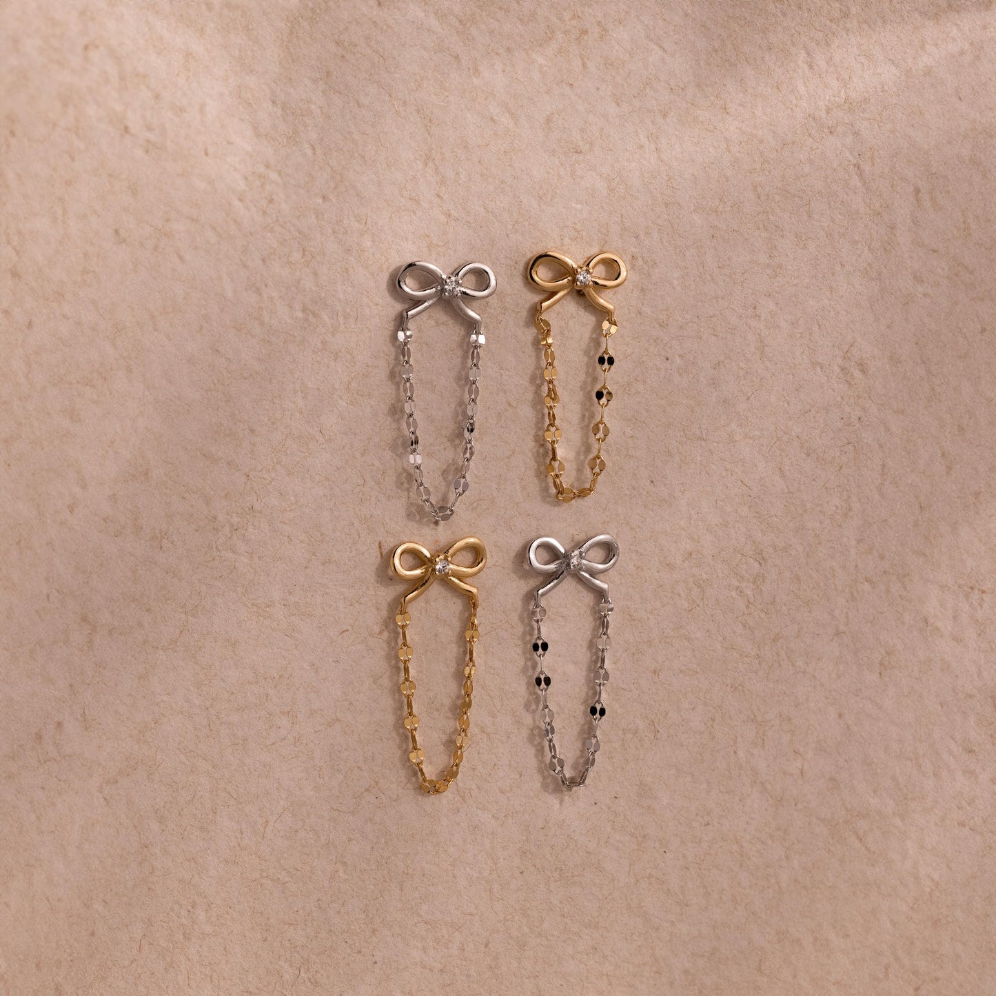Bow Chain Studs