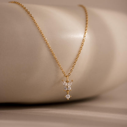 Butterfly Drop Necklace