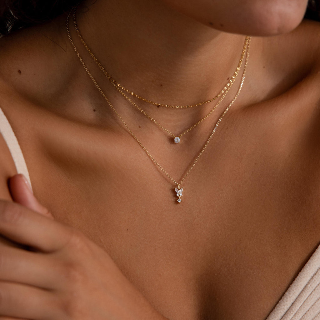 Butterfly Drop Necklace
