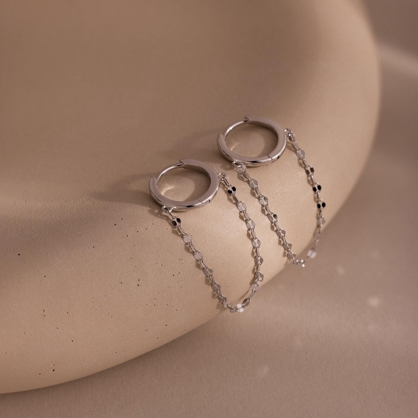 Mirror Chain Huggies