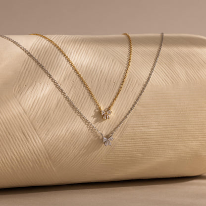 Diamond Bow Necklace
