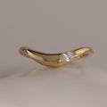 Zen Diamond Curve Ring