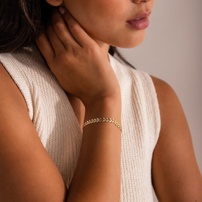 Leaf Link Bracelet