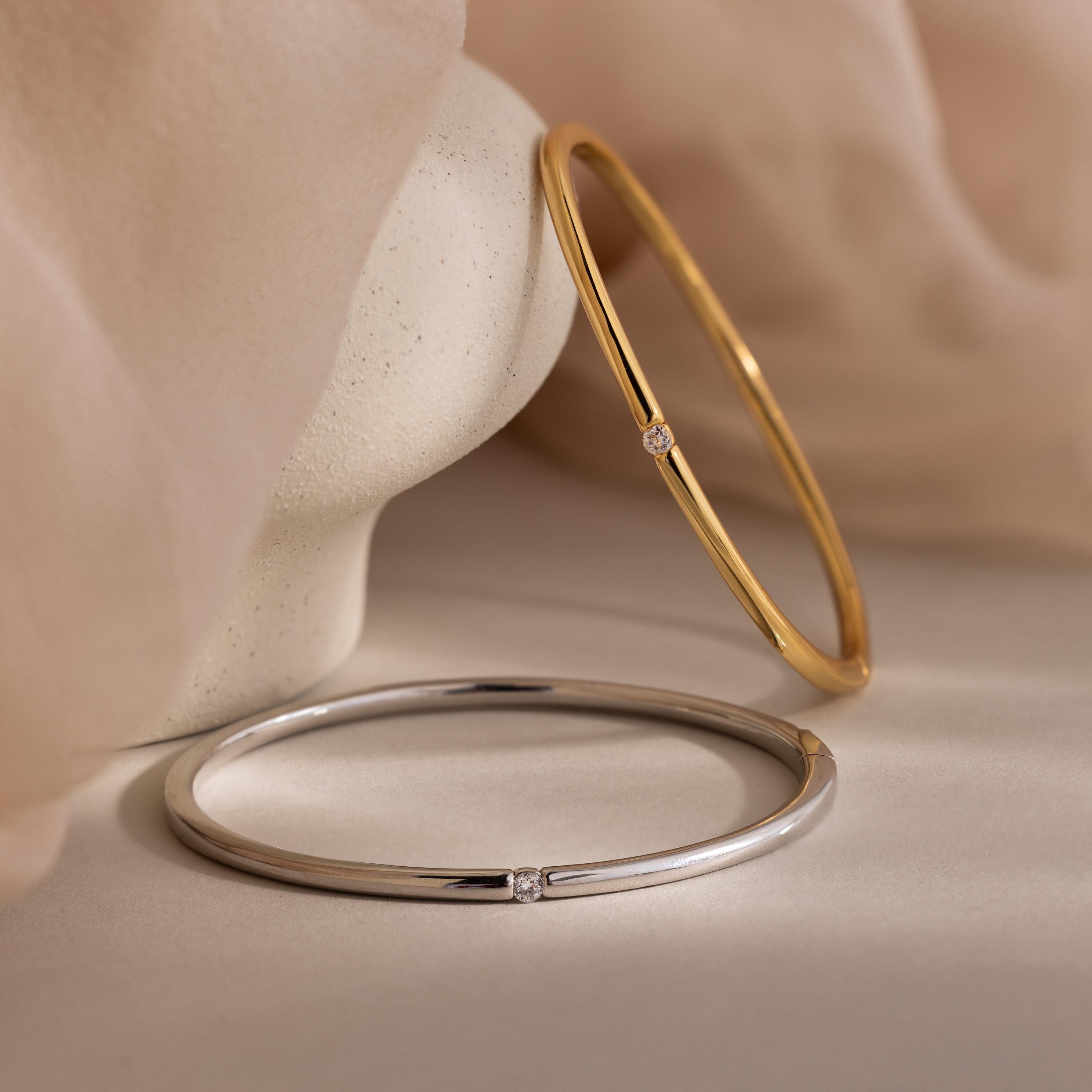 Skinny Diamond Bangle